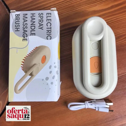 Cepillo Vaporizador para Mascotas 3 en 1