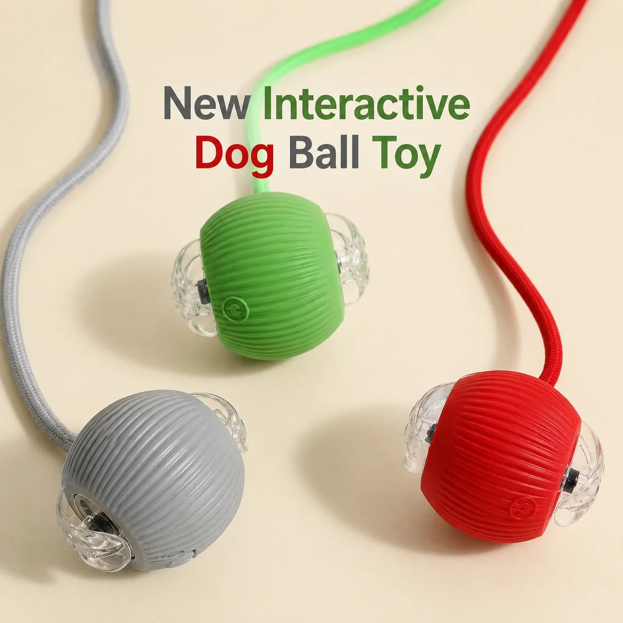 Pelota Inteligente Mascota Con Cuerda